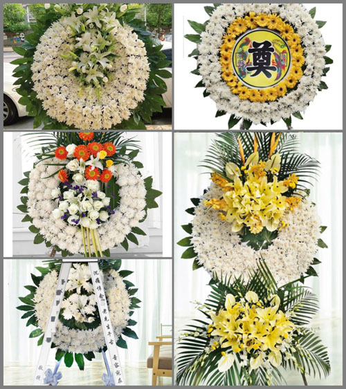 江苏常州武进区湟里镇五巷村花圈速递